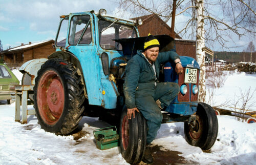 Anders Söberg som sedan flyttade till Skåne med sin familj för att bli bonde på riktigt.
April 1982